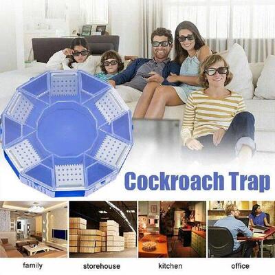 Cockroach Trap Box Reusable Six-Door Safe Efficient Anti