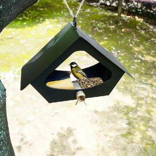 Hanging Wild Bird Feeder Metal Iron Gazebo Outdoor
