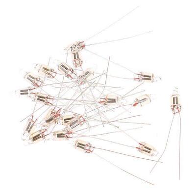 20Pcs Neon Indicator Light Red Signs 5mm Neon Lamp Glow