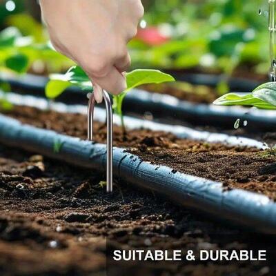 Dog Fence Stake Barbed Wire Stake Reusable U-shaped Ground