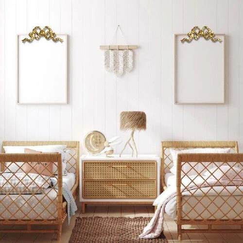 G8DA Resin Wall Applique Wall Art for Picture Frame and