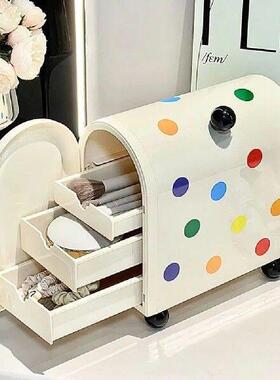 3 Layers Cosmetics Storage Box INS Dustproof Stationery