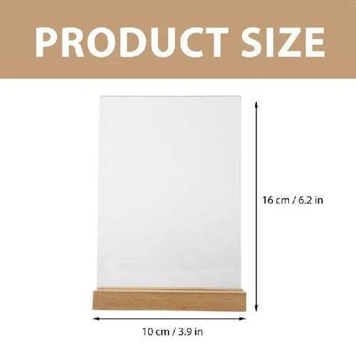 Acrylic ter Stand Desktop Menu Storage Stand Restaurant