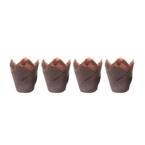150 Pcs Cake Wrapping Paper Tray Brown Wrapper Cup Cupcake