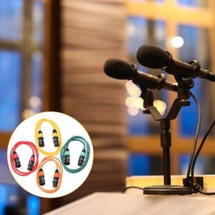 4 Pcs Balanced XLR Audio Cable Microphone Cables Male to