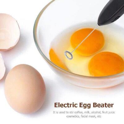 Mini Egg Beater Stainless Steel Electric Milk Frother