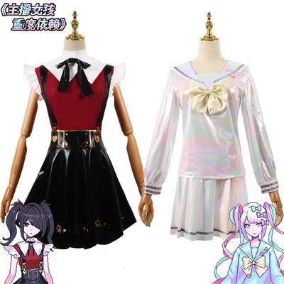 主播女孩重度依赖cos假发服装全套糖糖COS服超天酱cospla游戏JK服