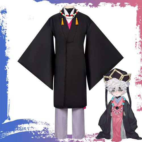 鬼灭之刃教祖小童磨cos服万世极乐教成人儿童二次元cosplay服装