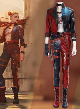 自杀小队小丑女cos服x特遣队harley quinn哈莉奎茵衣服cosply
