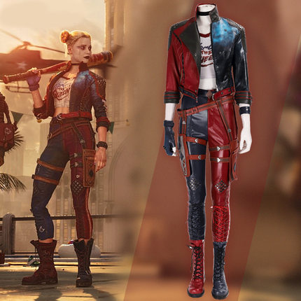 自杀小队小丑女cos服x特遣队harley quinn哈莉奎茵衣服cosply