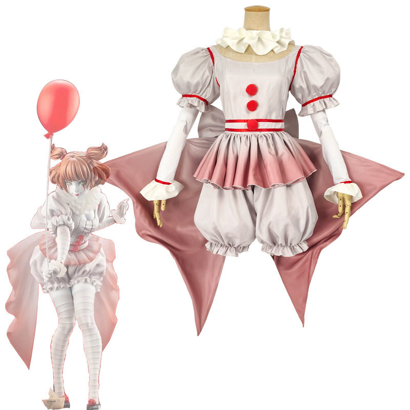 万圣节化妆晚会cosplay小丑回魂服装节日活动小丑造型少女衣现货