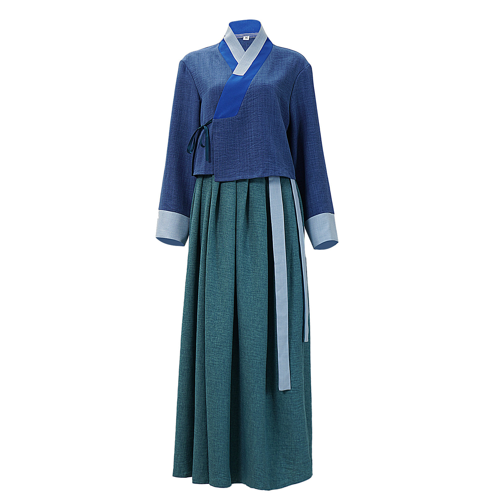 鬼谜东宫cos服生姜深蓝色古装宫廷侍女传统族服饰厂家直销
