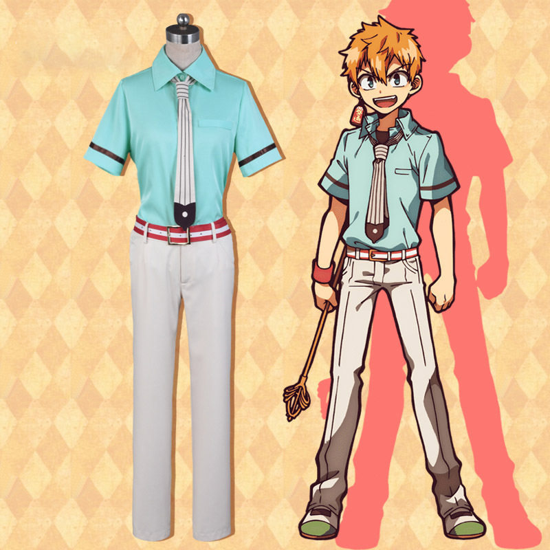 星尚漫舞地缚少年花子君cos服源光动漫休闲套装cosplay服装短袖男