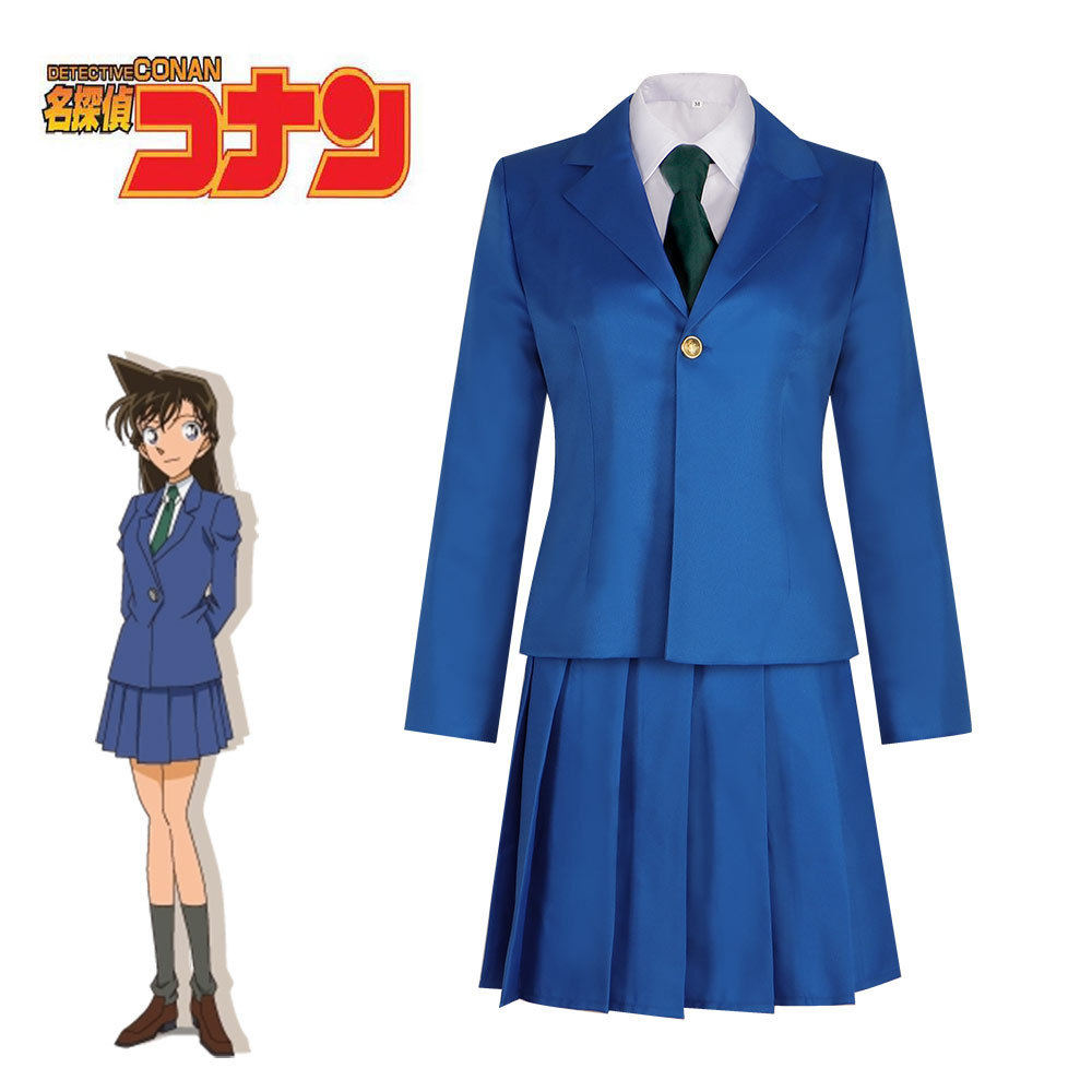 名侦探柯南cos服工藤新一毛利兰米花高中校服小兰cosplay制服全套