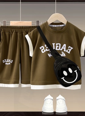 2024时尚宝搭无袖背心-XVT夏季洋新款小童CZ百208641韩套装男女版