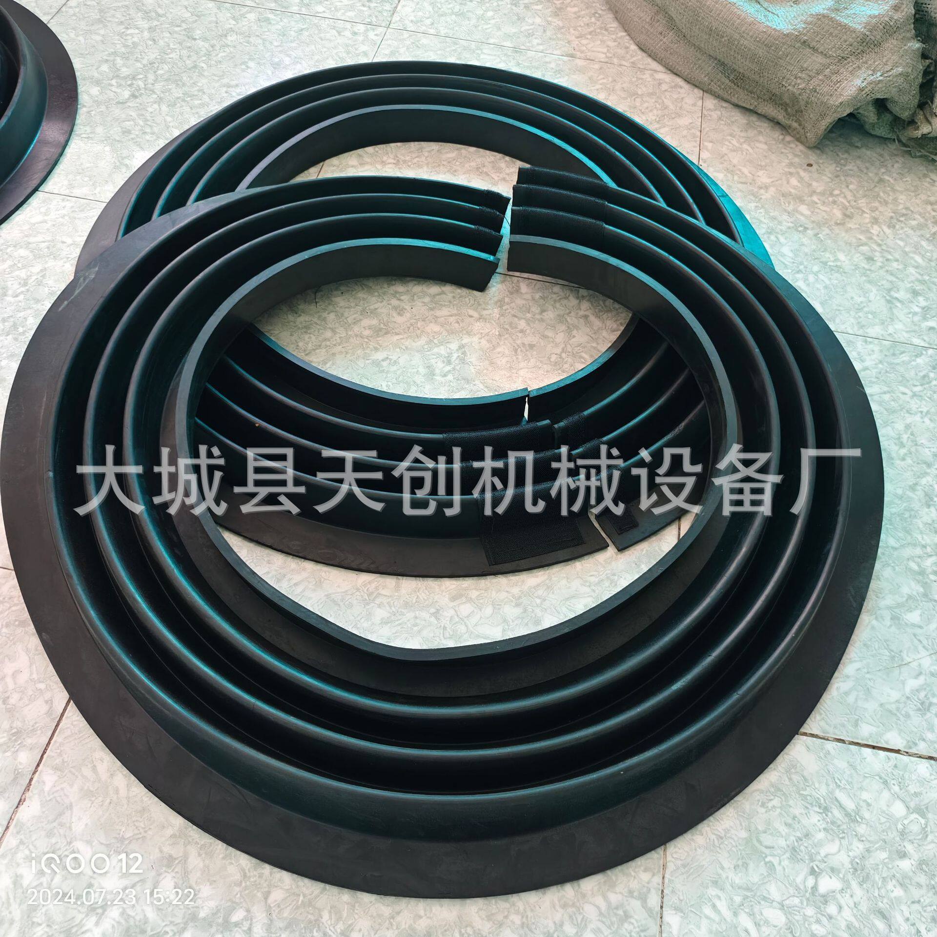 定制高幅筛振动轴密封防尘波纹挡胶板 MF520天然耐磨激振器橡胶圈