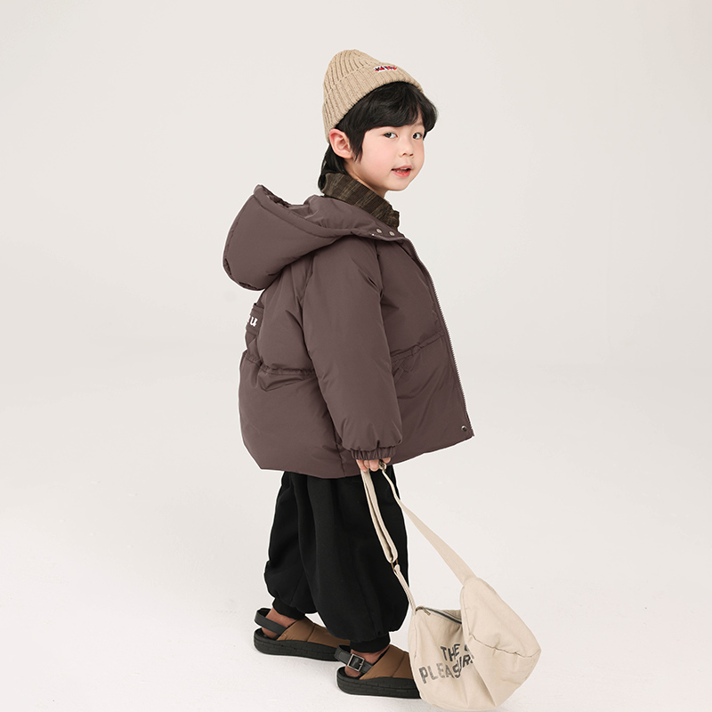 积木城堡男童羽绒服儿童加厚外套