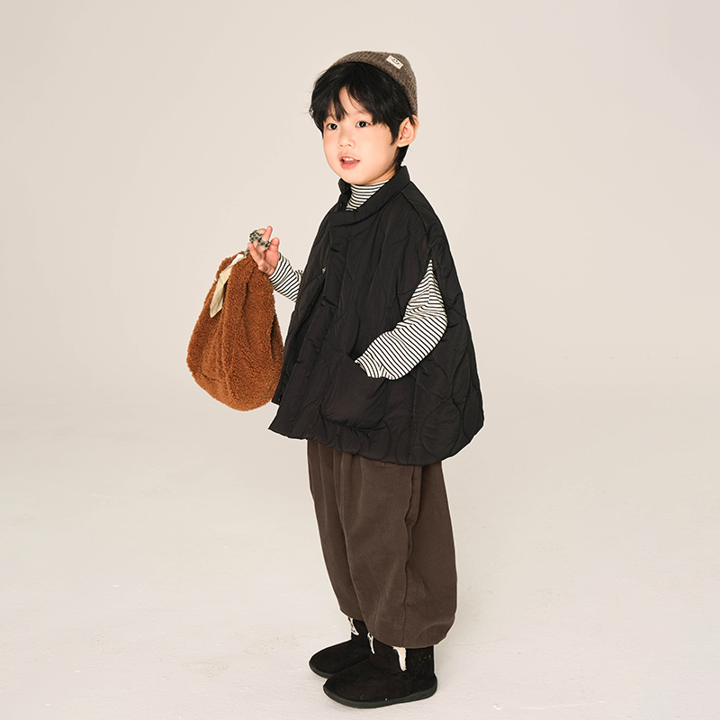 积木城堡男童马甲中小童加厚上衣