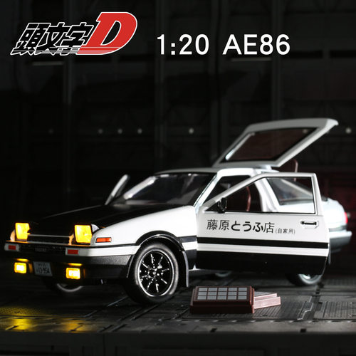 124头文字D藤原AE86合金车模型