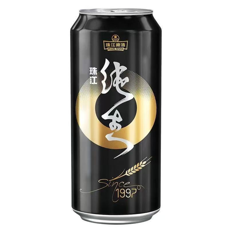 珠江啤酒1997纯生啤酒500ml*12罐经典黑罐整箱黑金罐装正品图片