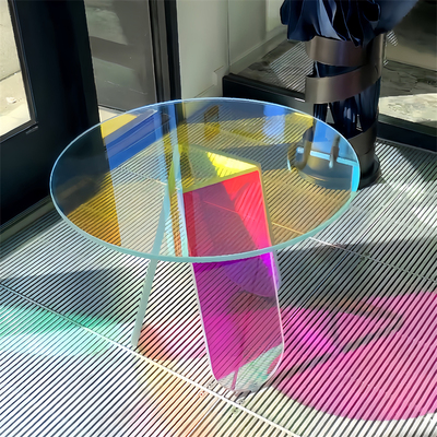 glas孟菲斯玻璃边几角几