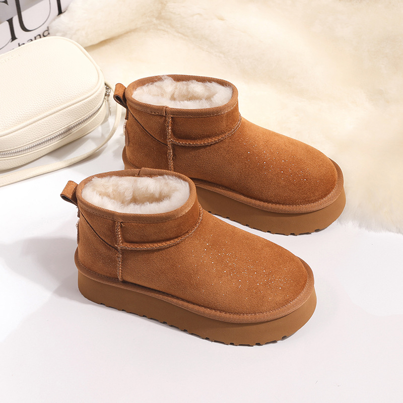 羊皮毛一体加厚保暖雪地靴真羊皮