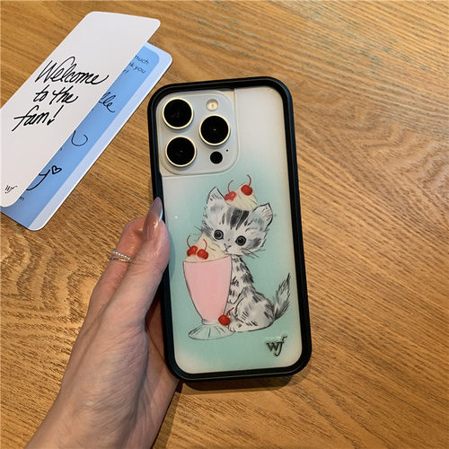 ins风欧美联名WF适用iPhone17手机壳15plus/14/13ProMax苹果16Pro手机壳12性感高颜值卡通个性艺术防摔保护套