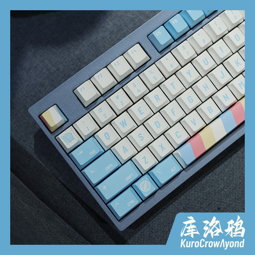 KCA库洛鸦瓦尔登键帽奶蓝键帽