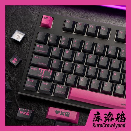 KCA库洛鸦爱死机键帽ROG夜魔wooting魔导士磁轴Cherry原厂PBT键帽