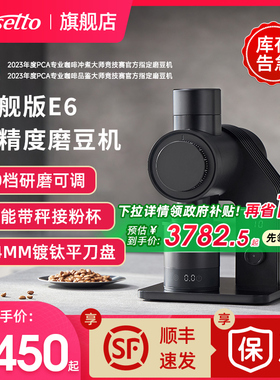 Barsetto/百胜图E6专业电动磨豆机手冲意式高精度专业研磨咖啡机