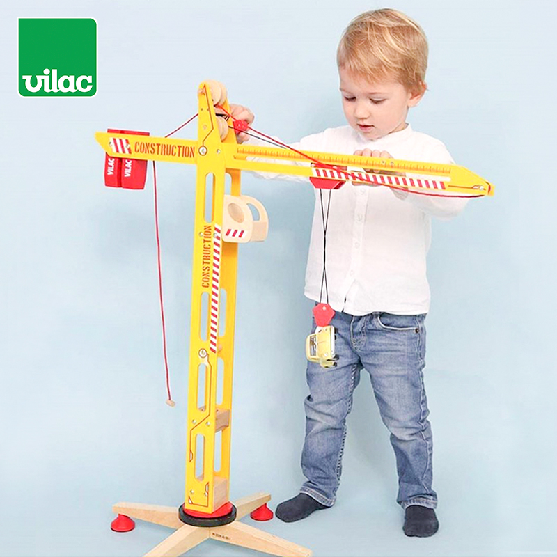 法国我的大吊车轨道玩具3岁男孩