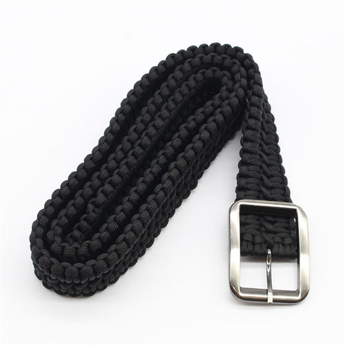 户外求生腰带手工编织备用绳冒险战术皮带男七芯伞绳腰带露营家用