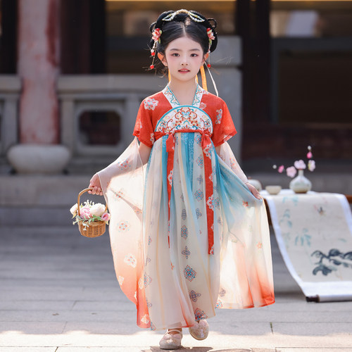 女童汉服2026春夏款超仙连衣裙