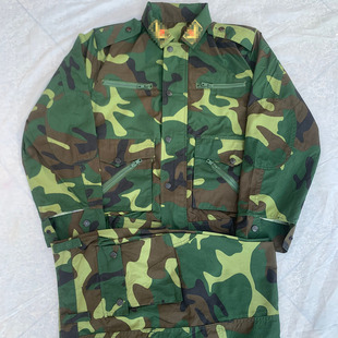 迷彩服87迷彩服套装橄榄绿铜扣屁兜迷彩劳动服工作服套装