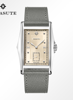 Farasute法拉苏蒂魔鬼鱼复古老钱风男士定制方形机芯手动机械腕表