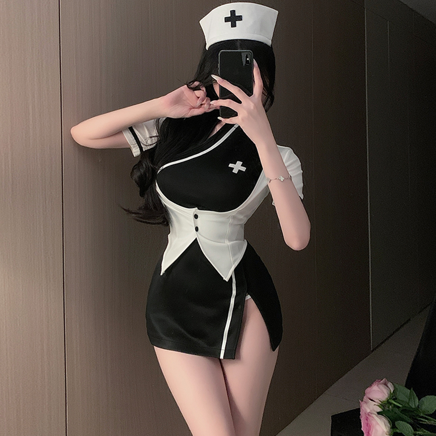 性感睡衣角色扮演cosplay护士制服女款短袖情取纯欲情调套装qqny