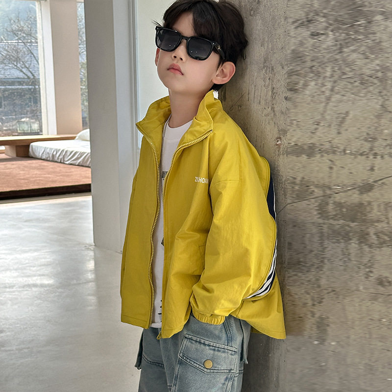男童夹克外套2026春季新款韩版儿童上衣春装冲锋衣湖州织里童装潮