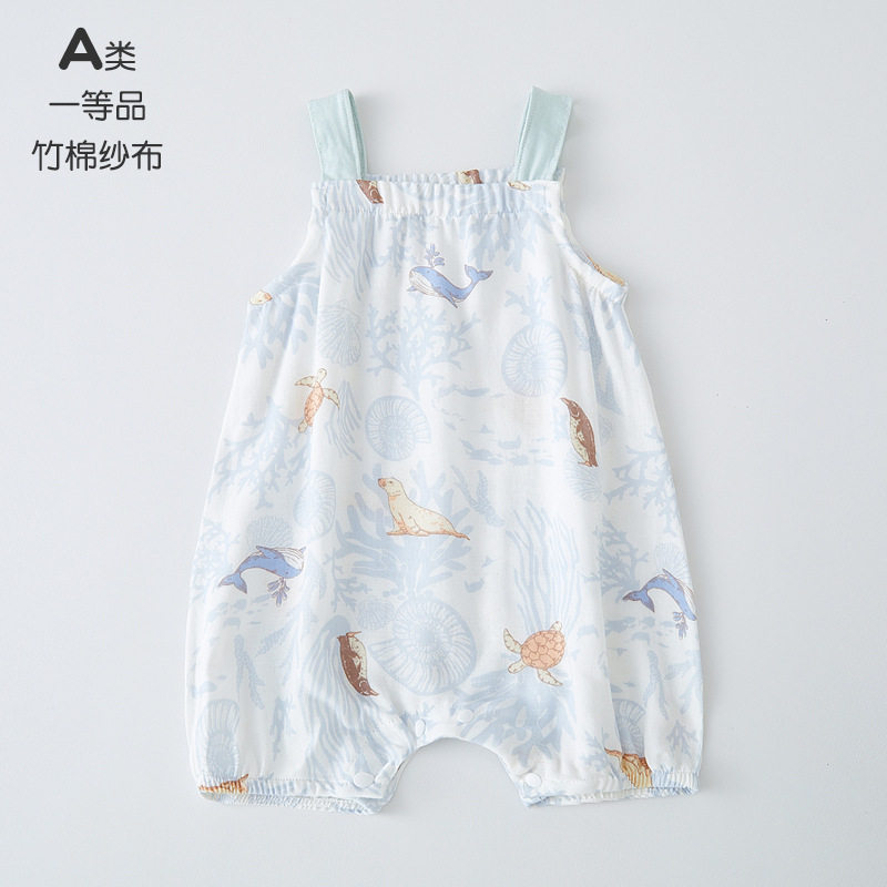 婴儿夏薄款衣服包屁衣连体衣哈衣