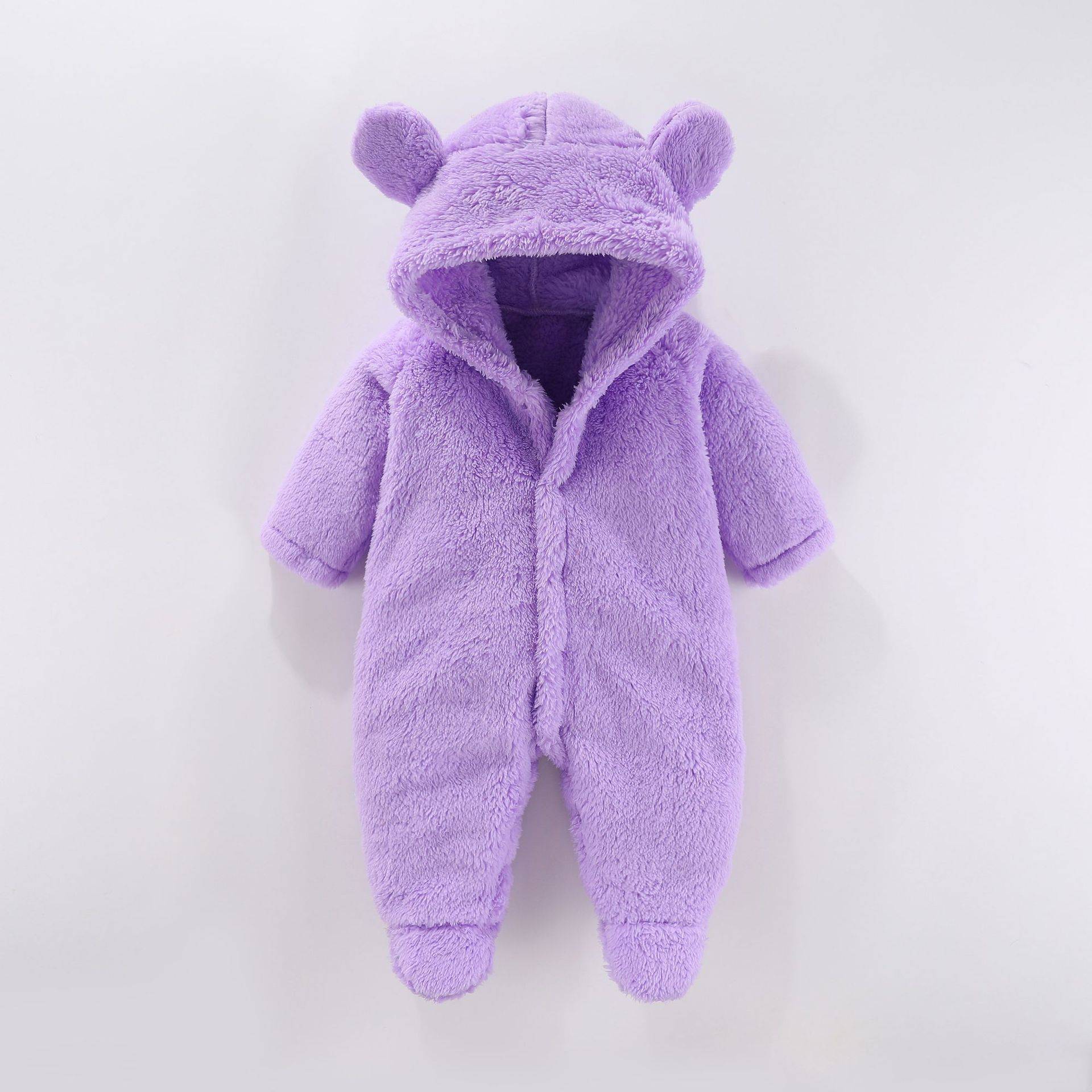 婴儿连体服秋冬款新生儿保暖爬服