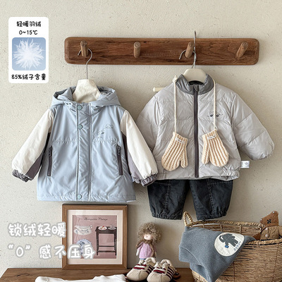 男宝三合一羽绒连帽冲锋衣冬新款