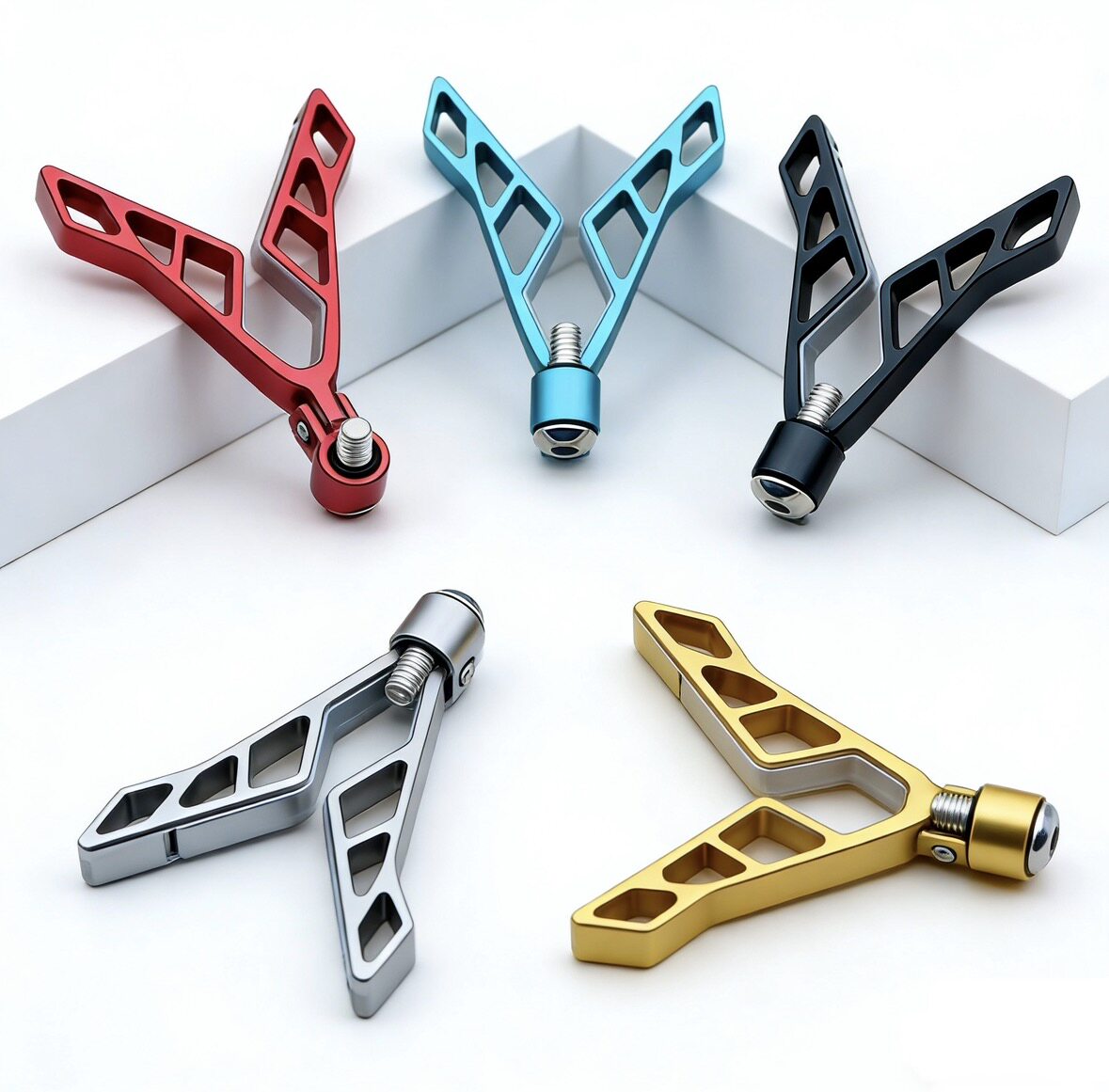 新款铝合金路滑支架头路亚滑漂支架配件竞技O支架铝合金钓鱼支