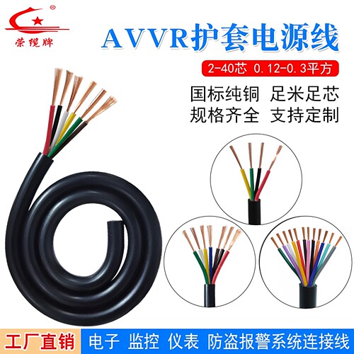 深圳荣缆环保信号电源线纯铜线