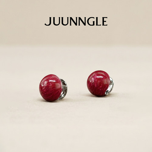 Juunnglelab鎏光圆耳钉