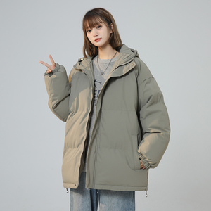 XZ409-1-MY02-P118 连帽棉衣棉袄宽松大码加厚棉服外套（控158）图片