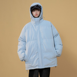 XZ409-1-MY02-P118连帽棉衣棉袄宽松大码加厚棉服外套（控158），男装棉衣，星座1514