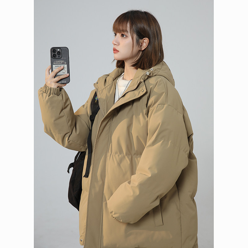 XZ409-1-MY02-P118 连帽棉衣棉袄宽松大码加厚棉服外套（控158）图片