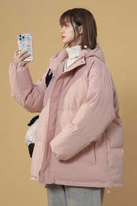 XZ409-1-MY02-P118 连帽棉衣棉袄宽松大码加厚棉服外套（控158）图片
