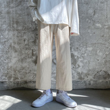 XZ409-1-K468-P40夏季棉麻休闲裤宽松顺滑垂感九分裤（控55），男装休闲裤，星座1514