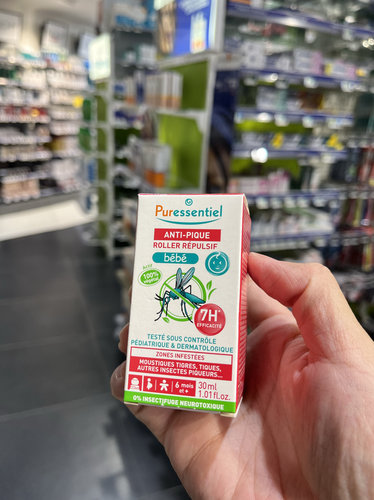 法国版puressentiel蒲医香婴儿孕妇防蚊止去痒膏驱蚊滚珠蚊虫叮咬