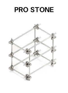 不石Prostone 包豪斯风三层光轴平板架DIY支架底座桌上书架置物架